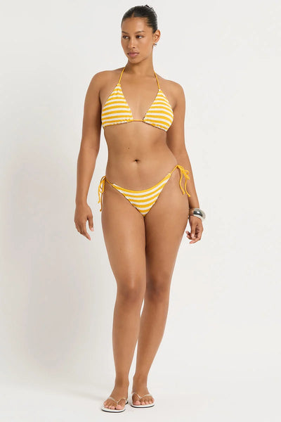 Ingrid Triangle Bikini Top - Sarfron Dot Stripe