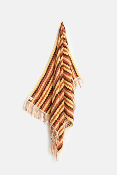 Vacation Stripe Towel - Burnt Orange