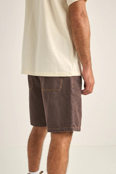 Chile Denim Shorts - Brown