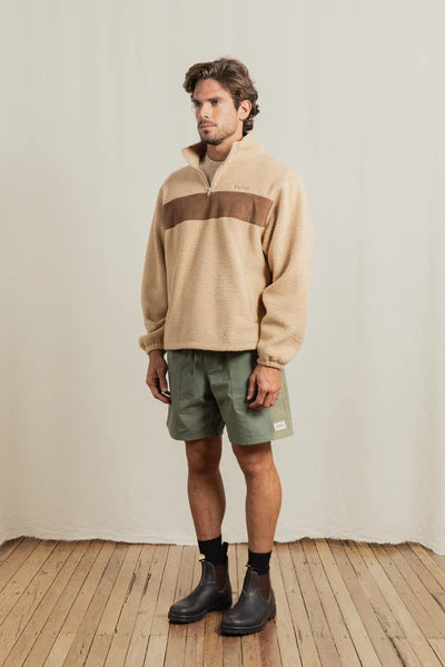 Essential Quarter Zip - Ecru