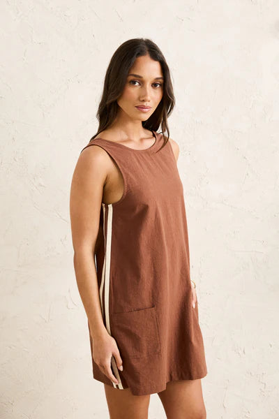 Hanalei Mini Dress - Chocolate