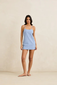 Classic Slip Dress - Steel Blue