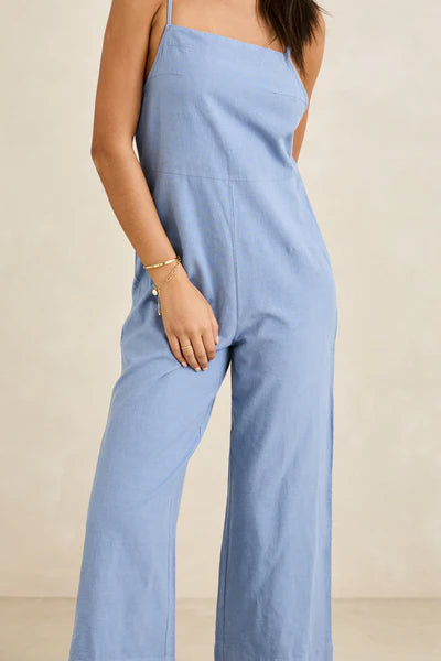 Classic Jumpsuit - Steel Blue
