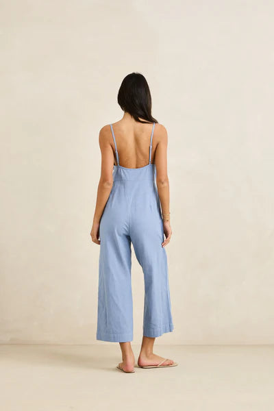 Classic Jumpsuit - Steel Blue