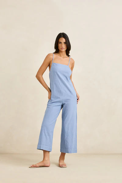 Classic Jumpsuit - Steel Blue