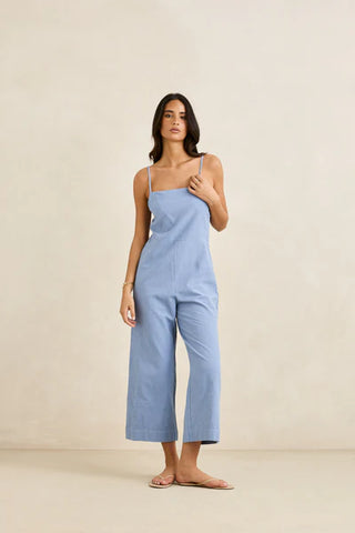 Classic Jumpsuit - Steel Blue