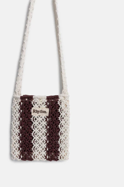 Crochet Shoulder Bag - Brown