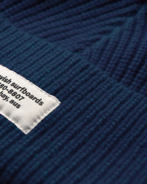 Fisherman Beanie - Dark Blue