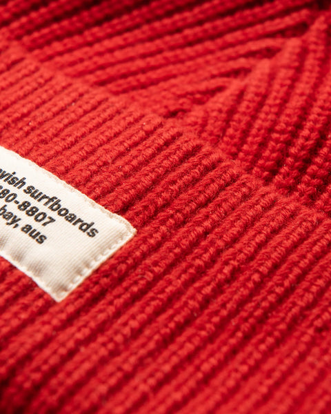 Fisherman Beanie - Red