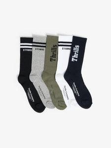 Minimal Thrills Socks 5pk - Multi