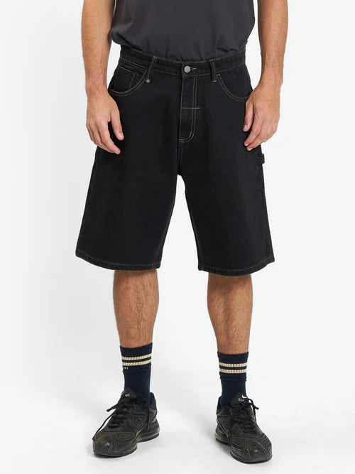 Big Slacker Denim Shorts - Black Rinse