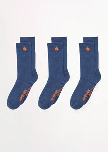 Flame Socks 3PK - Marlin