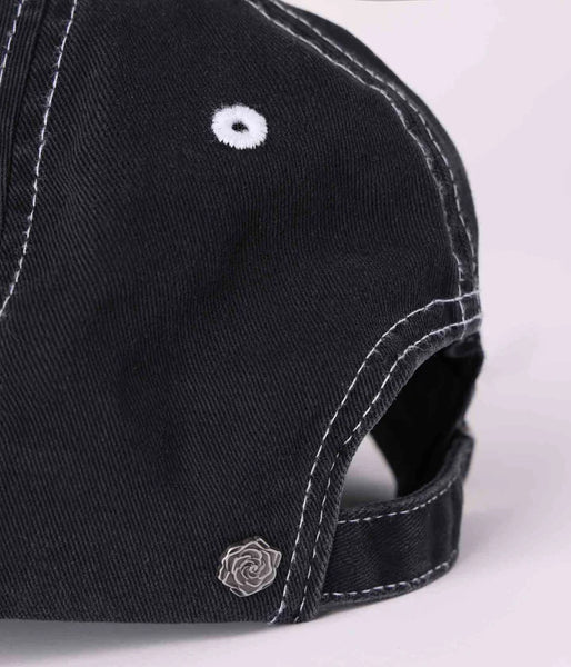 Legacy Rose Cap - Washed Black