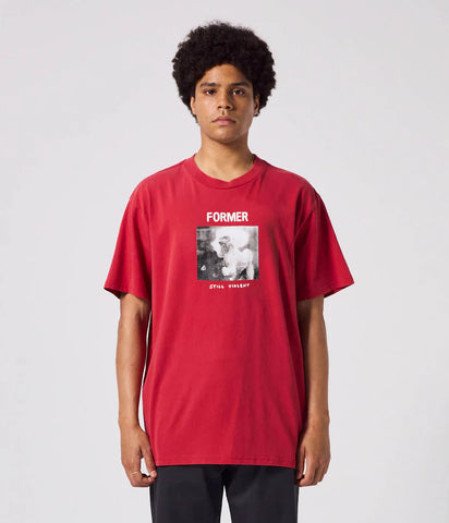 War Poodle Tee - Washed Red