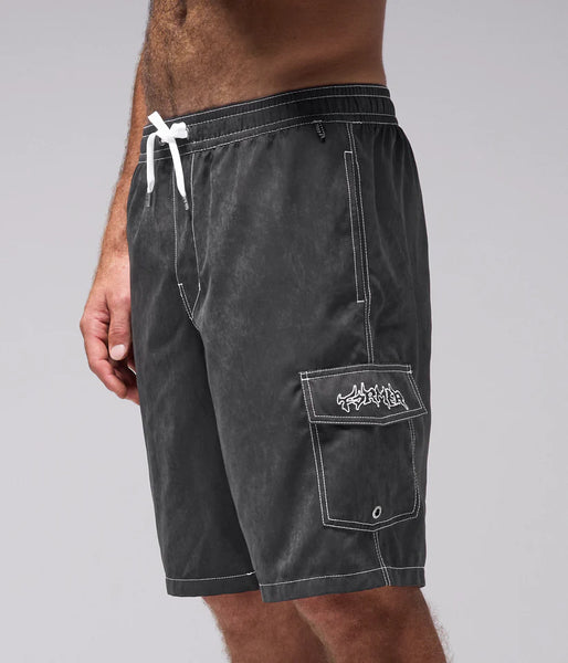 Swans Cargo 21' Swim Trunk - Black