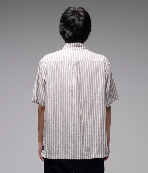 Reynolds Stripe SS Shirt - Choc