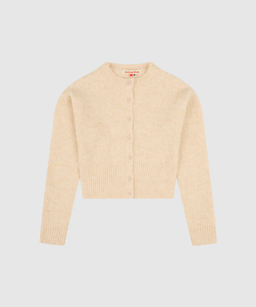 Fluffy Knit Cardigan - Oatmeal