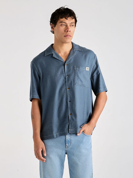 Box Holiday SS Shirt - Blue Quarry