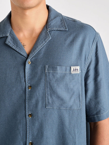 Box Holiday SS Shirt - Blue Quarry