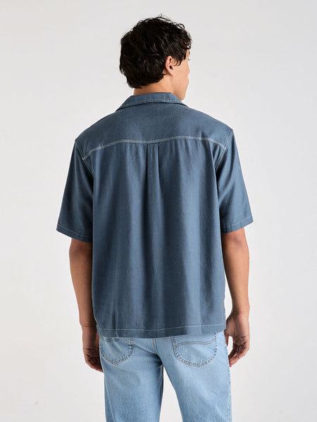 Box Holiday SS Shirt - Blue Quarry