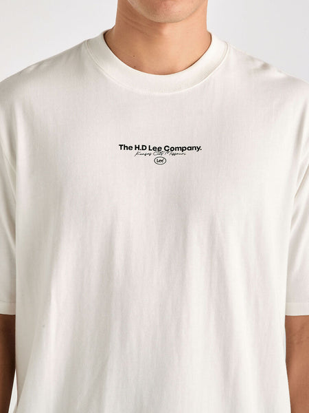 HD Lee Co Baggy Tee - Vintage White