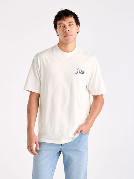 Tape Deck Baggy Tee - Vintage White