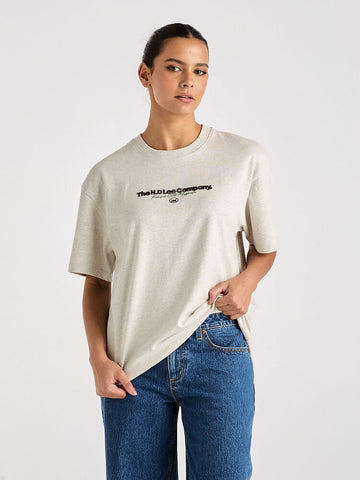 H.D Baggy Tee - Grey Marle