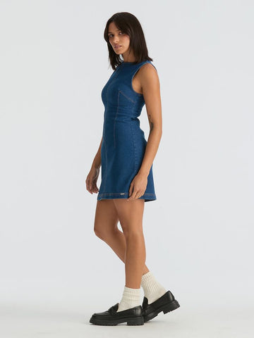Simone Denim Dress - Romantic Blue