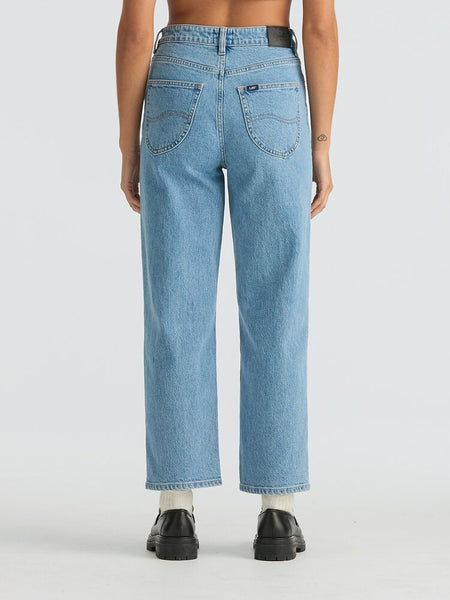 High Straight Crop Jeans - Blue Monday
