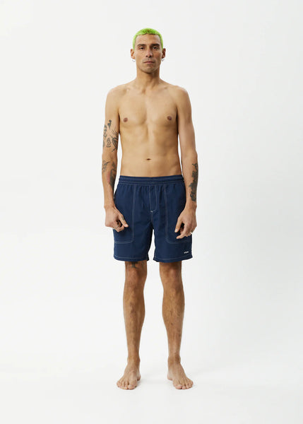 Baywatch Swim Shorts 18' - Navy