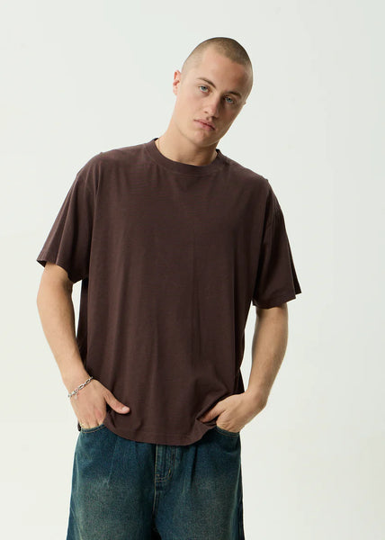 Classic Hemp Retro Fit Tee - Washed Coffee