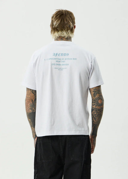 HQ Recycled Box Fit Tee - White