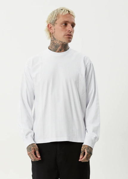 Genesis Recycled Boxy  Long Sleeve - White