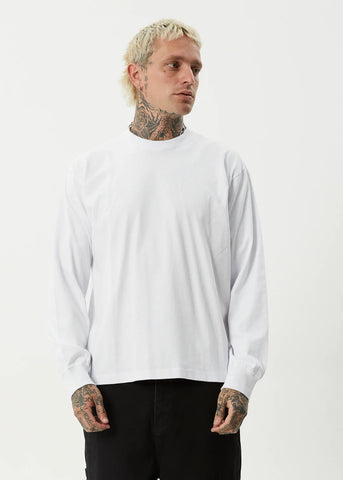 Genesis Recycled Boxy  Long Sleeve - White