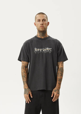 Scorched Heavy Tee - Stone Black