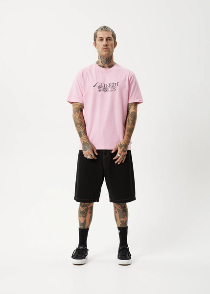 Deep  State Retro Fit Tee - Vintage Pink