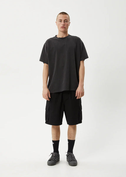 Ripped Out 98 Oversized Cargo Short -Black