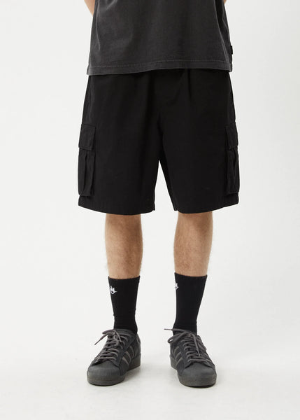 Ripped Out 98 Oversized Cargo Short -Black