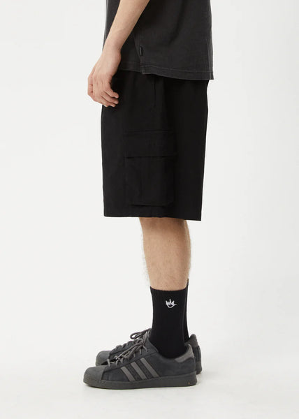 Ripped Out 98 Oversized Cargo Short -Black