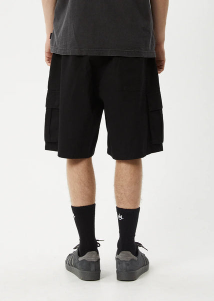 Ripped Out 98 Oversized Cargo Short -Black