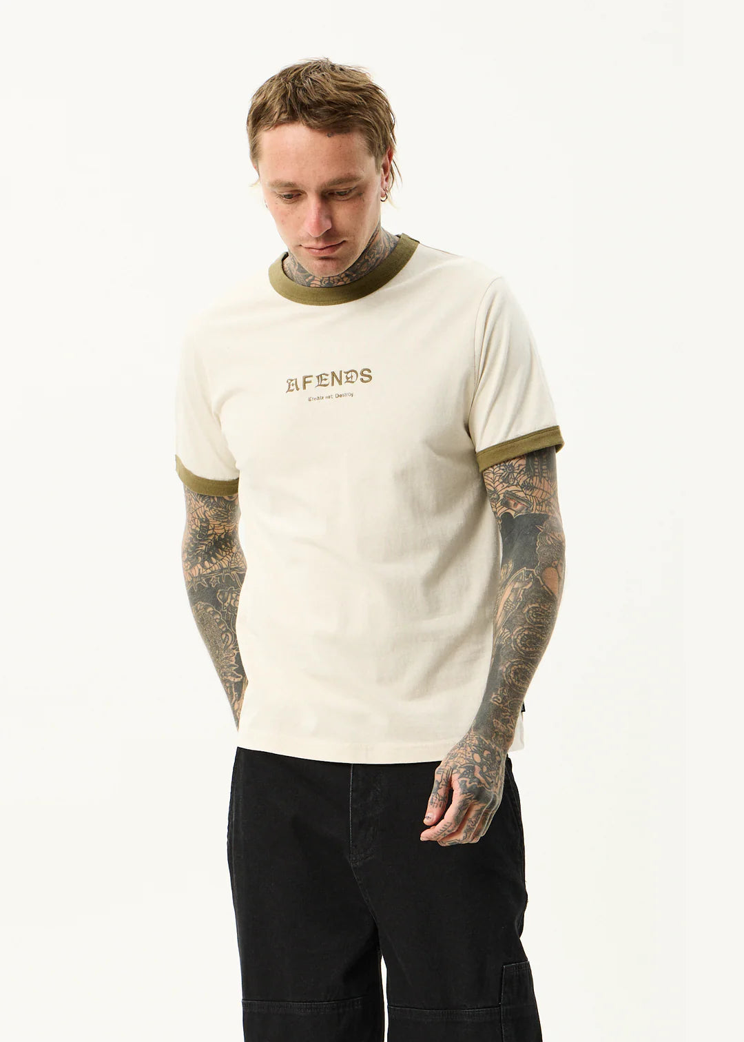 Mix Up Ringer Tee - Moonbeam