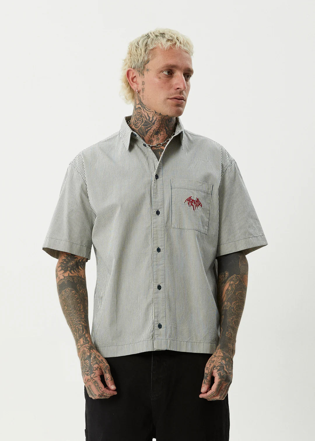 Bats Striped SS Shirt - Fuel