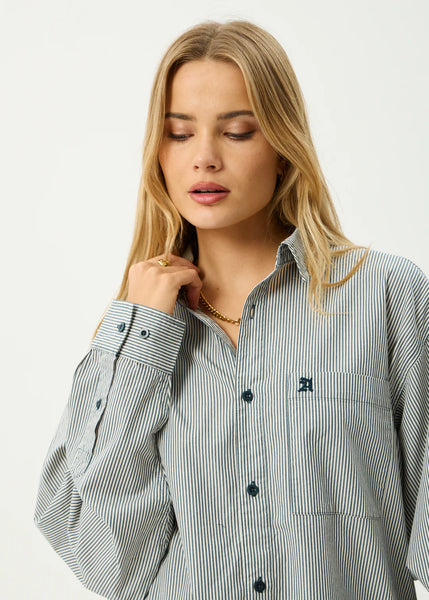 Bat Oversized LS Striped Shirt - Fuel