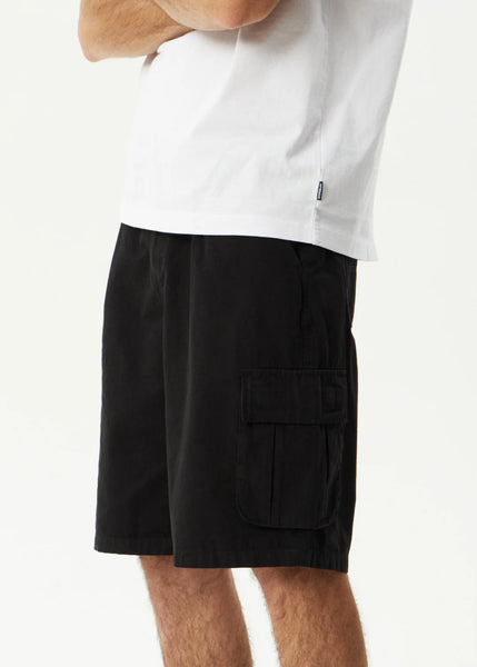 Summit Pleated Cargo Short 22" - Washed Black