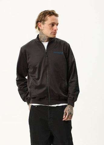 Spinal Track Zip Up Jacket - Black