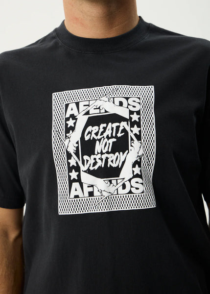 Painters Retro Tee - Stone Black