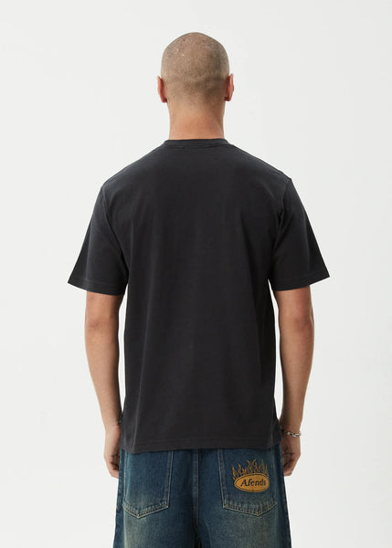 Abiza Retro Fit Tee - Stone Black