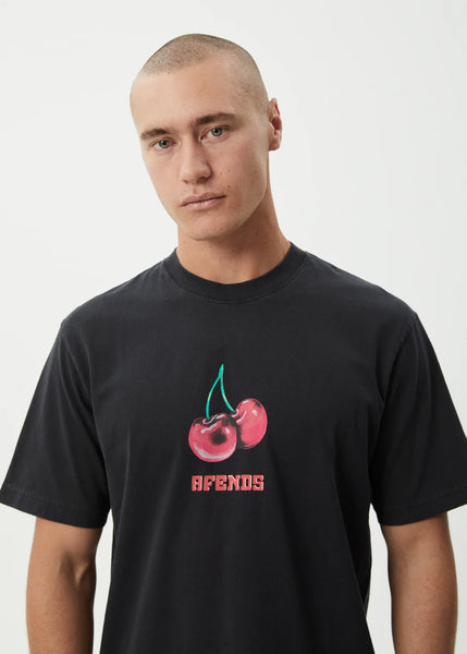 Abiza Retro Fit Tee - Stone Black