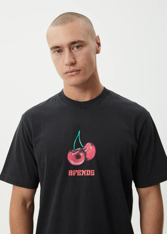 Abiza Retro Fit Tee - Stone Black