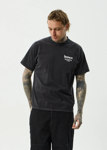 Heaven Heavyweight Boxy Tee - Stone Black